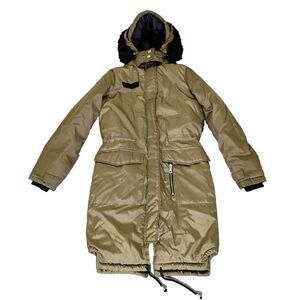 Beverly Hills Polo Club Women's‎ Quilted Puffer Jacket Green Olive Size S